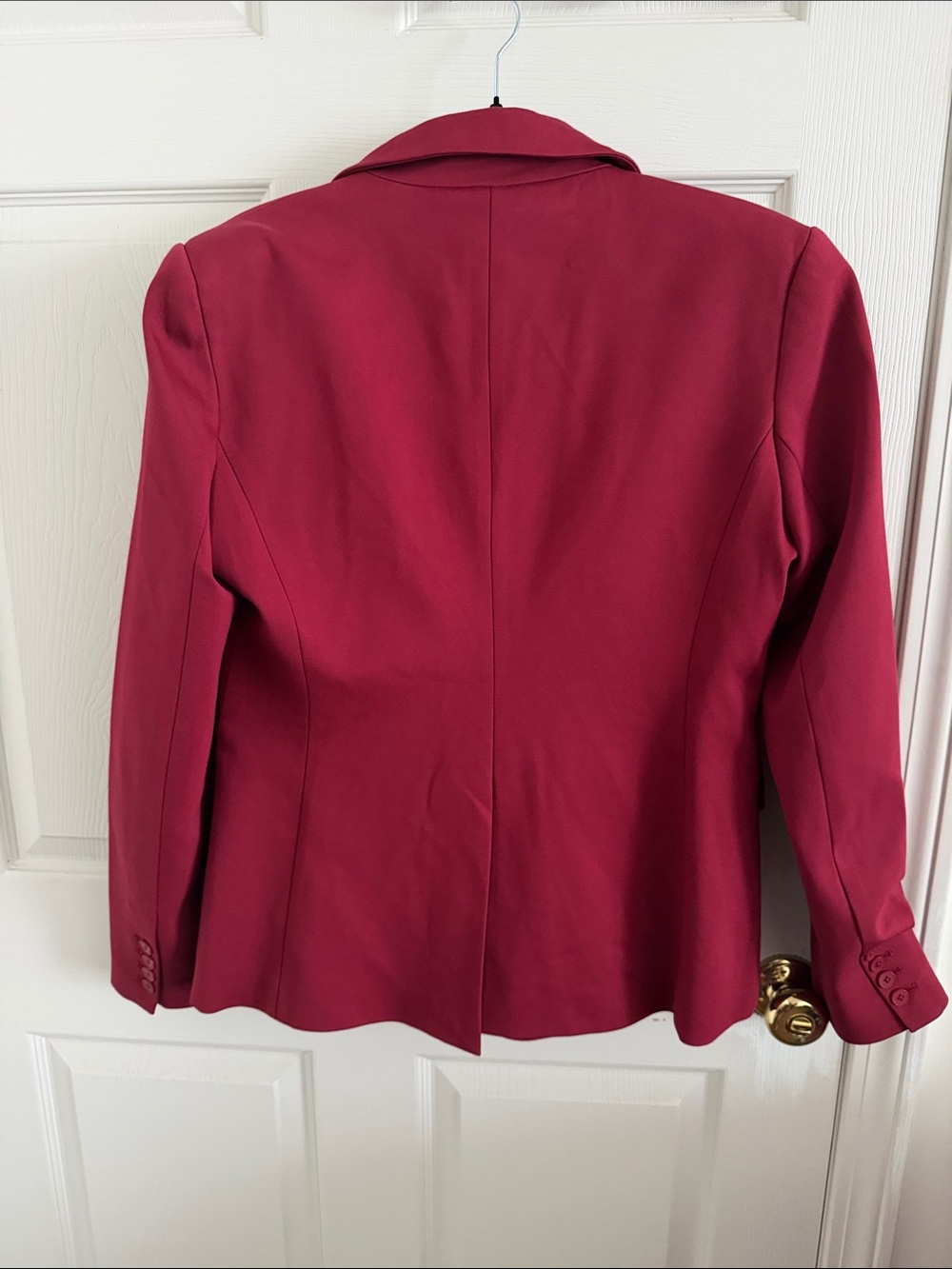 Tailored Raspberry Single-Button Blazer by Popilush - Picture 2 of 2